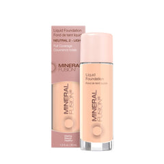 Mineral Fusion fond de teint liquide neutre-2, couvrance homogène et naturelle