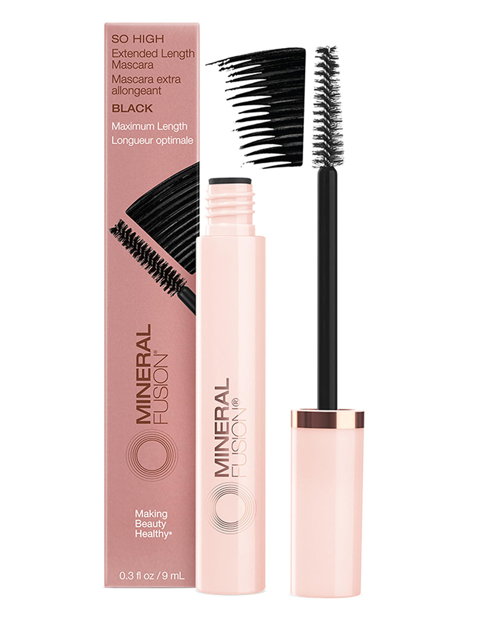 Mineral Fusion So High mascara brosse cils allongement pour cils définis et sans paquets