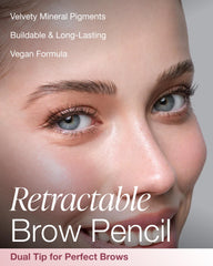 Mineral Fusion Sourcil Rétractable Blonde: pigments minéraux pour couleur durable et veloutée.