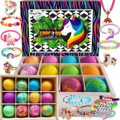 Bombe de bain licorne Mineral Me California avec bijou surprise pour les filles