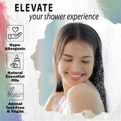 Mineral Me California shower steamer setup, easy corner placement for quick fragrance release.
