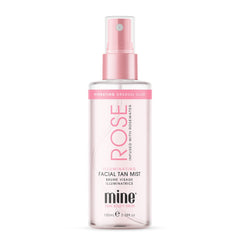 MINETAN Rose Face Tan Mist flacon spray visage hydratant pour teint doré naturel