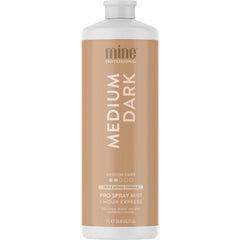 MineTan Body.Skin, spray tan moyen-sombre: bronzage subtil et lumineux.