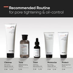 Ingrédients gluconolactone et probiotiques pour le soutien d'une peau équilibrée.