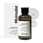 Tonique exfoliant glycolique Minimalist pour le visage, texture plus lisse et éclat.