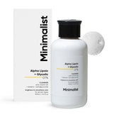 Minimaliste ALA & AHA nettoyant en bouteille pour l'éclat du teint