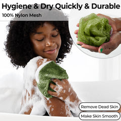 MINISENTIALS éponge-net africaine à séchage rapide, hygiénique et durable.