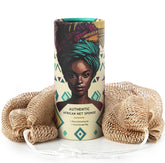 MINISENTIALS éponge-net africain avec noeuds, accès facilité et exfoliation en profondeur.