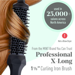 MINT brosse thermique boucles-naturelles — volume fluide et coiffage facile.