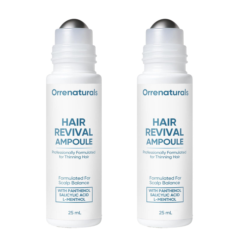 Minyang Orrnaturals ampoule-renouvellement-cheveux avec pompe pour une application ciblée cuir chevelu.