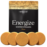 Miracle Made tablettes-douche citrus-menthe, détente instantanée pendant la douche.