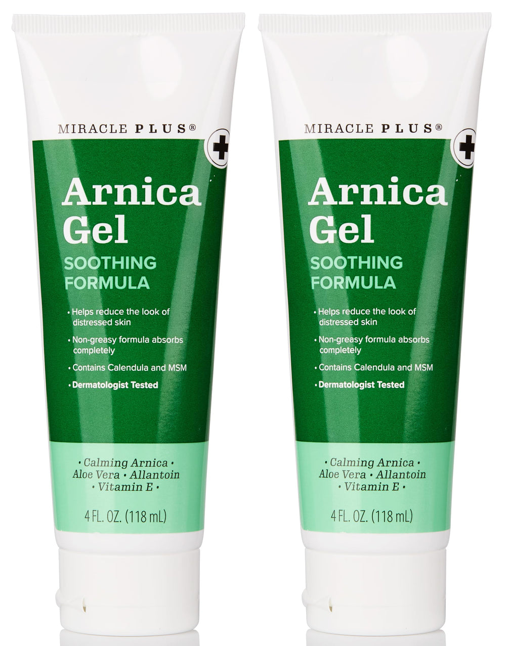Miracle Plus Gel d’arnica pour ecchymoses, apaisement rapide.