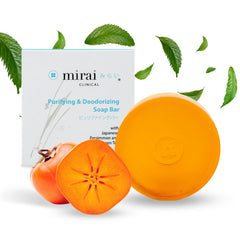 Porte-savon aimanté Mirai Persimmon monté dans la douche – rangement net.