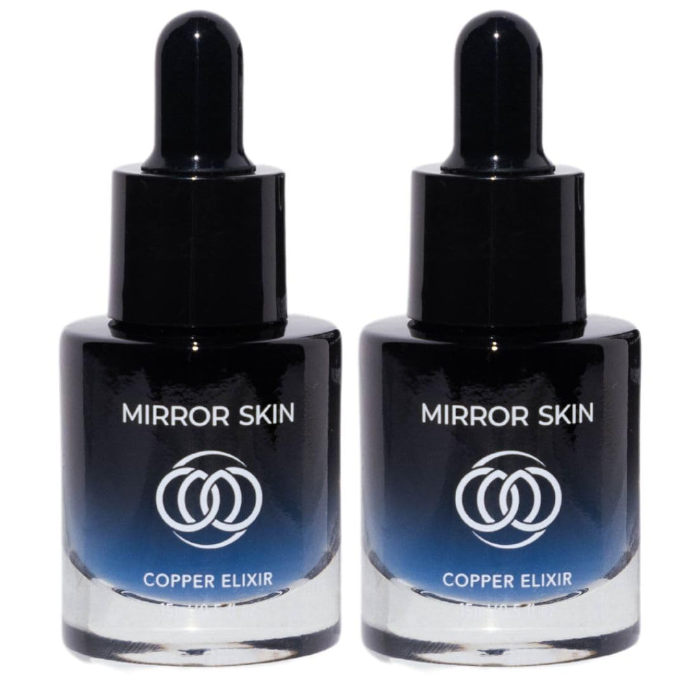 Mirrorskin Sérum Cuivre Visage : bouteille élégante prête à raffermir et revitaliser la peau