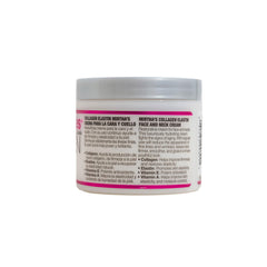 Application sur le visage et le cou avec la Crème Mirta De Perales pour peau souple.