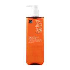 Bouteille du shampooing Mise En Scene Perfect Serum Original pour cheveux doux et brillants.