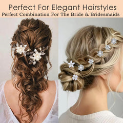 Barrette fleurs feuilles argent Miskate apporte une touche raffinée à votre tenue.