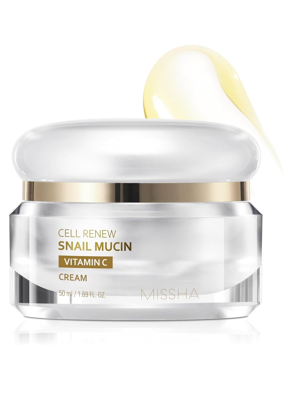 Crème Missha Cell Renew en bouteille, hydratation profonde et éclat potentiel pour la peau.