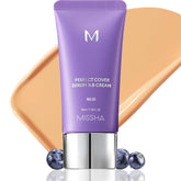 MISSHA M Perfect Cover Serum BB Cream No.25 flacon beige chaud pour hydratation légère.