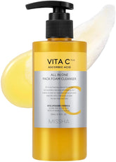 MISSHA Vita C Mousse Nettoyante Visage: flacon prêt à purifier la peau en douceur.