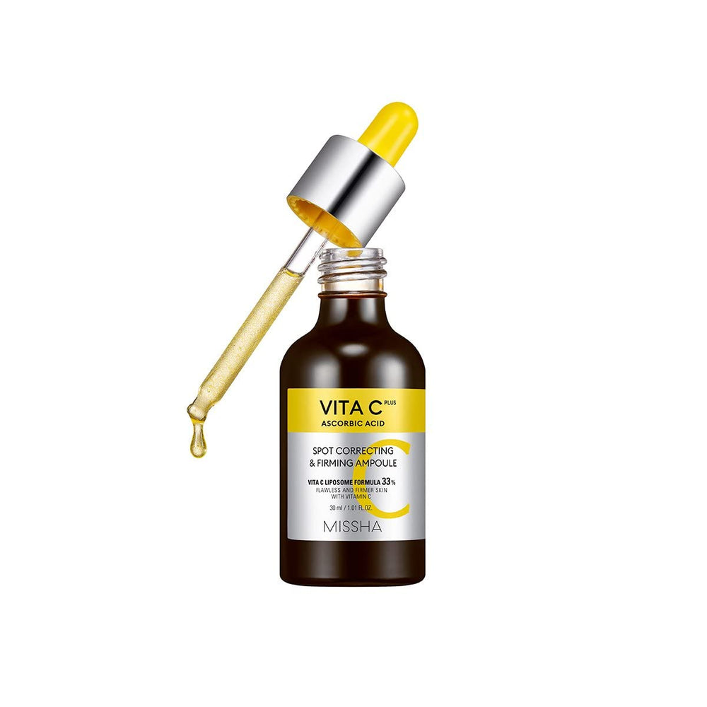 Missha Vita C Plus Serum flacon-pompe:application ciblée et absorption rapide.