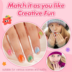 Colle Misssix pour ongles enfants, 10 g, fixation rapide sans UV.