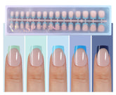 Misssix XBASICTIPS: onglets bleu, effet français élégant, pose rapide prête.