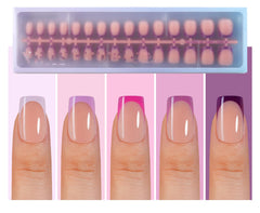 Misssix XBASICTIPS: onglets gel français avec finition mate pour une adhérence renforcée.