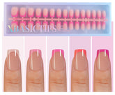 Misssix XBASICTIPS: ongles-français préformés pour une pose rapide et naturelle.