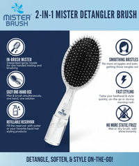 Mister Brush Navy - vaporisateur intégré pour rafraîchir rapidement les cheveux.