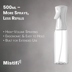 Mistifi usage multiples — couverture large idéal pour cheveux, visage et plantes.