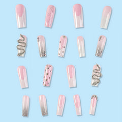 Ongles MISUD, pointe française blanche, idéal pour une manucure rapide.