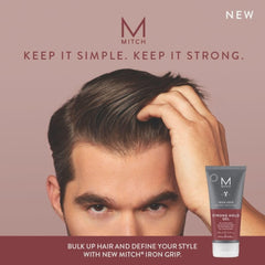 MITCH Iron Grip: brillance moyenne visible sur la coiffure.