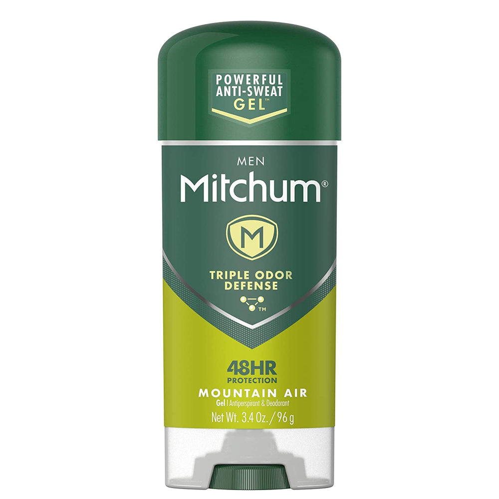 Mitchum Advanced Gel Déodorant Montagne Air, paquet de 2 bouteilles, protection longue durée.