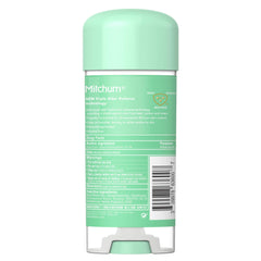 Gel clair Mitchum—texture douce et sensation rafraîchissante.