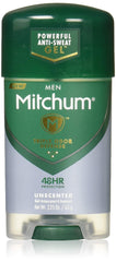 Mitchum Power Gel anti-transpirant inodore, paquet quatre bouteilles, protection contre la transpiration