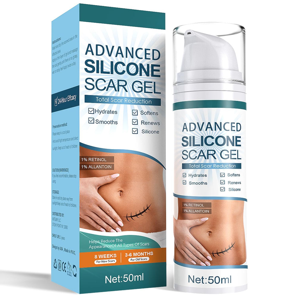 Mitgary Advanced Scar Gel : bouteille prête à l’emploi pour une utilisation facile.