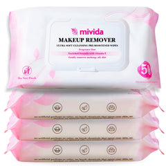 Lingettes démaquillantes Mivida pack bulk 200 pour usage rapide.