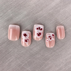 Ongles autocollants Mivota, kit complet 24 pièces prêt à poser pour une manucure rapide.