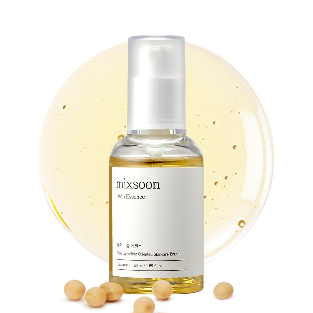 Bean Essence Mixsoon – bouteille, hydratation douce pour peau lumineuse