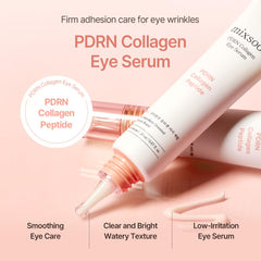 Texture légere du sérum mixsoon PDRN Collagène Yeux prête pour l’application