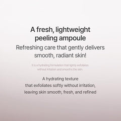 Mixsoon Peeling Ampoule – texture légère qui s’absorbe rapidement