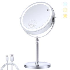 Miyadiva miroir-maquillage 20x et 1x pour un maquillage précis.