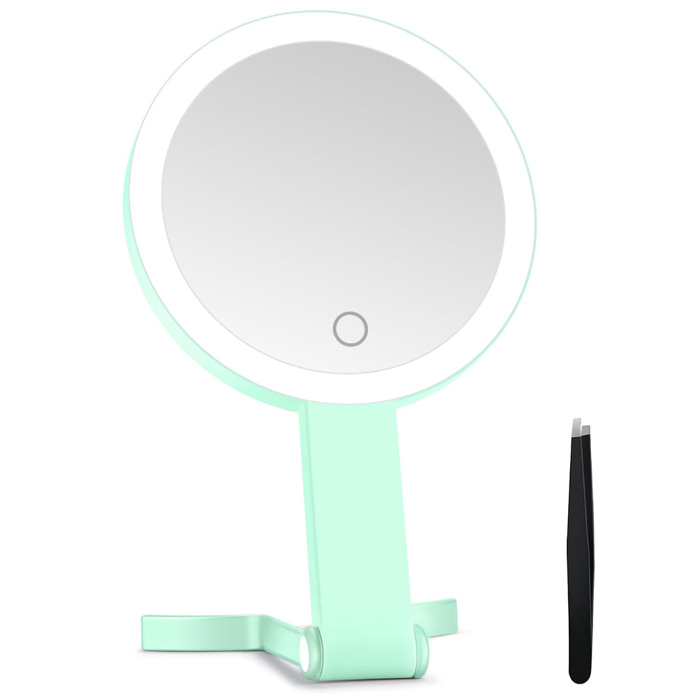 MIYADIVA miroir éclairé 30x: précision pour les détails du maquillage.