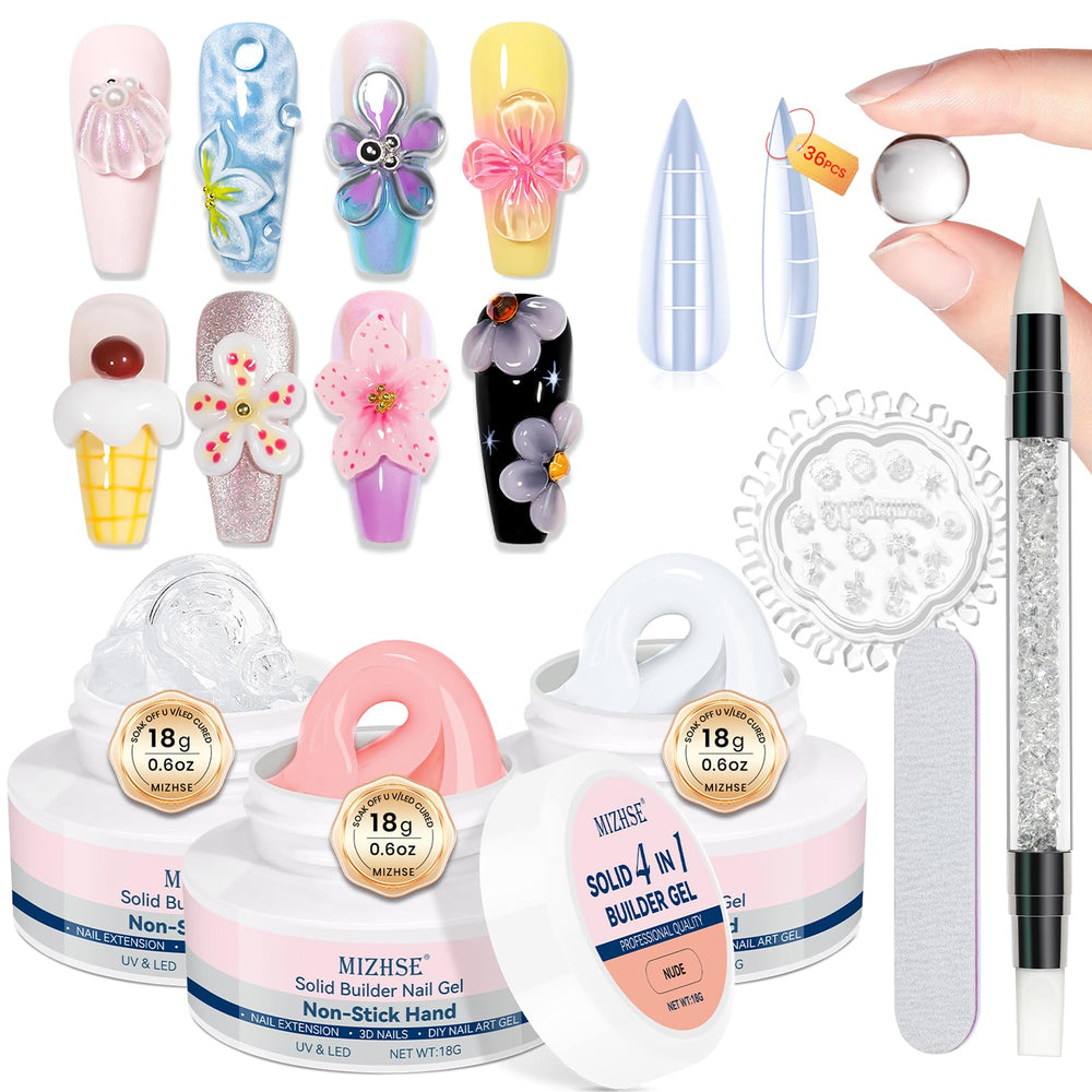 MIZHSE Gel Constructeur Solide – extensions nettes et faciles à réaliser.