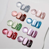 MIZHSE kit vernis gel: effet œil de chat avec aimant pour motif lunaire éclatant.