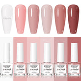 MIZHSE Vernis blanc-laité, pour un look quotidien élégant.