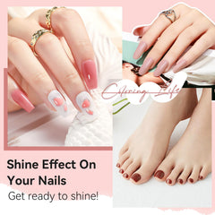MIZHSE Vernis rose-pastel, touche féminine et légère.
