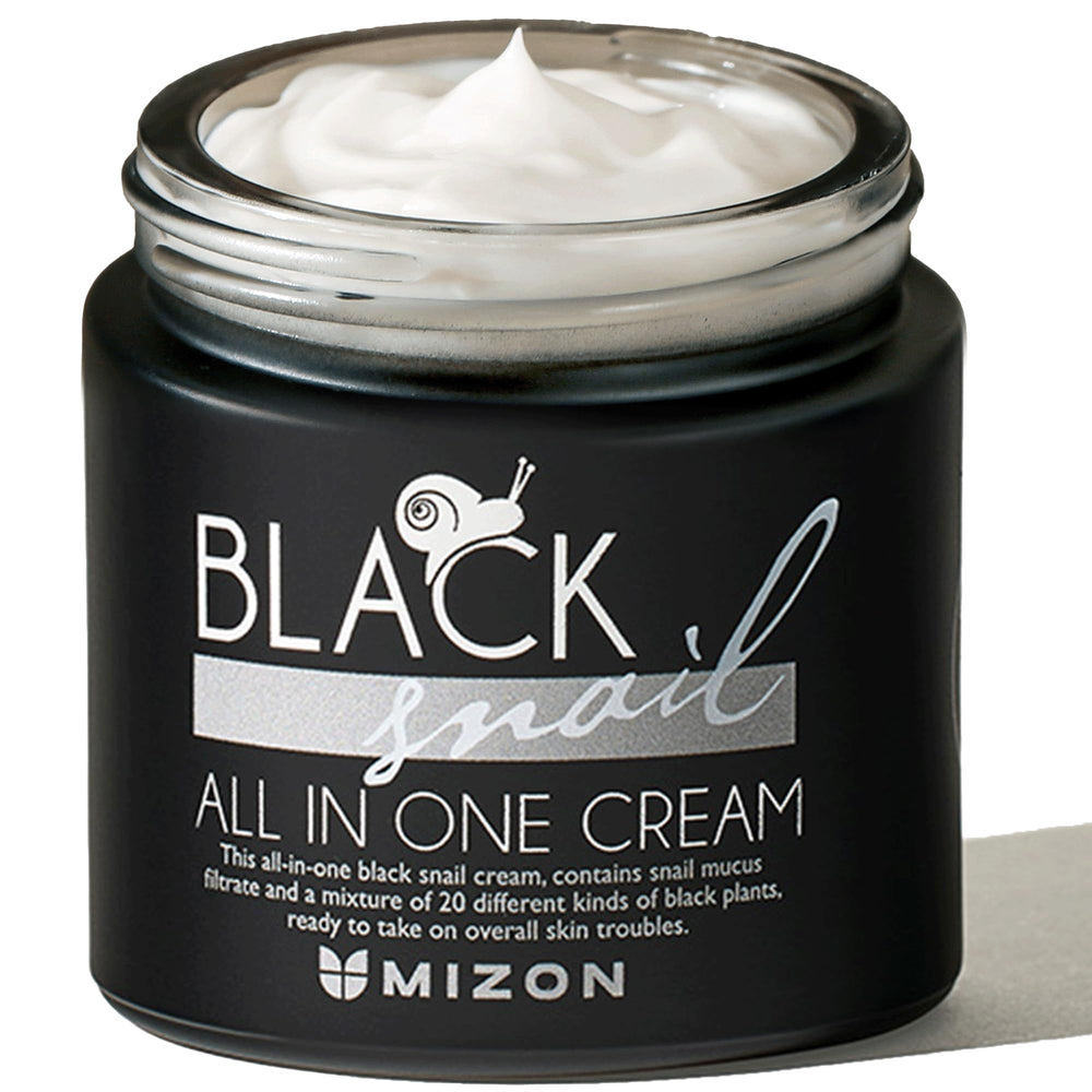 MIZON Crème Noire Escargot : pot crème pour absorption rapide et efficace.