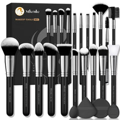 Ensemble de pinceaux Mlemle 25 pièces, maquillage fluide et précis.